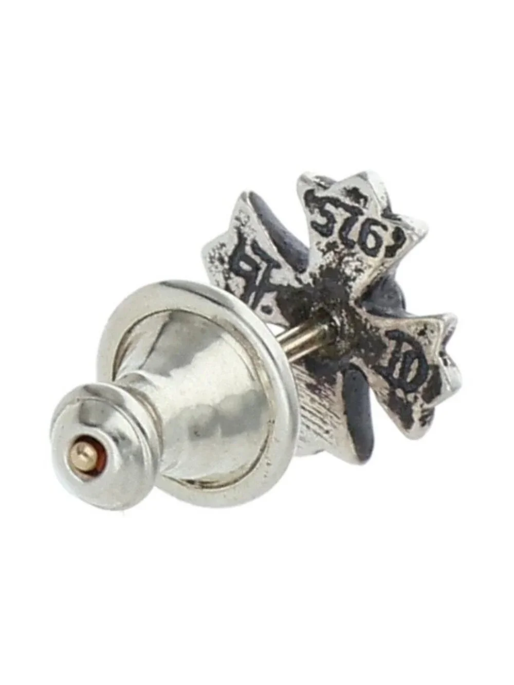 Chrome Hearts CH Pls CH Plus Stud Silver Earrings